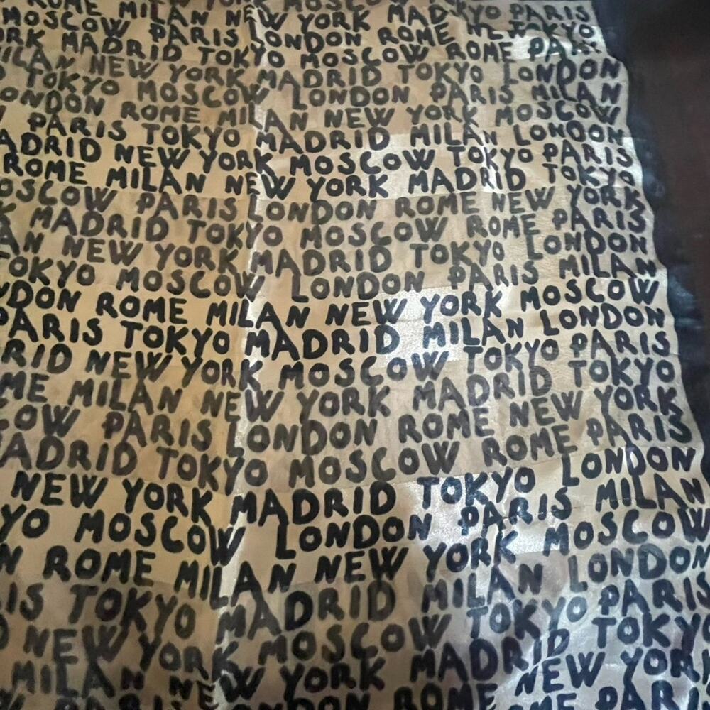 Scarve satin world cities - Picture 4 of 4